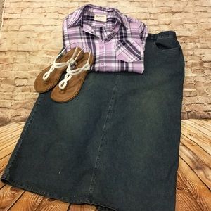 ❤️Christopher Banks Dingy  Denim Skirt ❤️